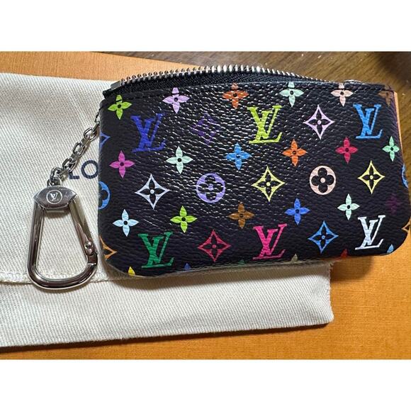 Louis Vuitton Murakami Key Pouch LV X TM Multicolor Black Cles Pochette 2025 - Picture 4 of 12